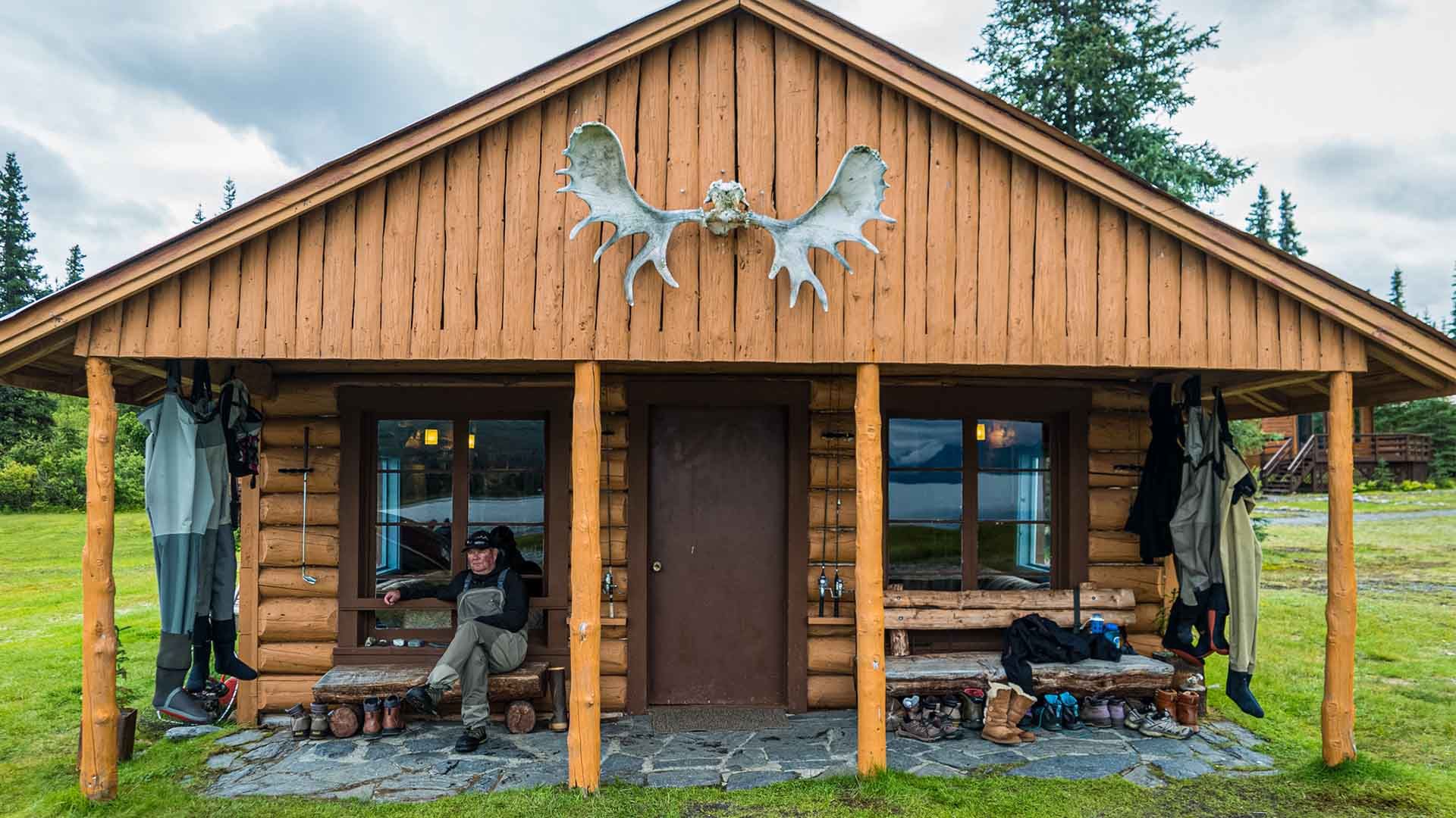 Old Chelatna Lake Lodge, built in 1939