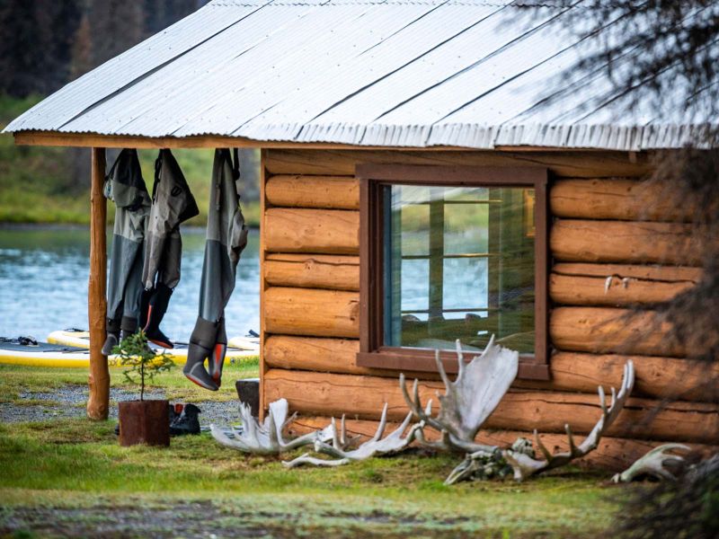 Rustic Alaskan Fishing Lodge