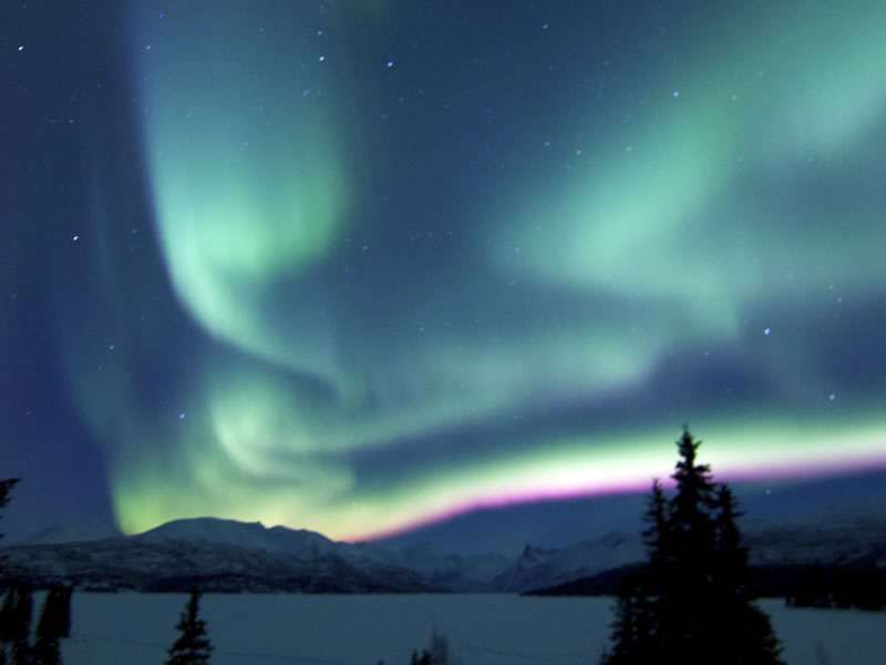 Aurora Borealis at Chelatna Lake Lodge 